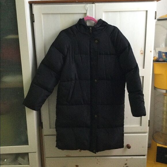 Shein 0X black coat puffer w hood - Picture 5 of 8